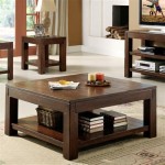 Large Wood Coffee Table Square