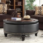 Leather Ottoman As Coffee Table