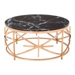 Modern Black Marble Coffee Table