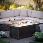 Outdoor Coffee Table With Gas Fire Pit