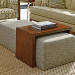 Two Ottomans As Coffee Table